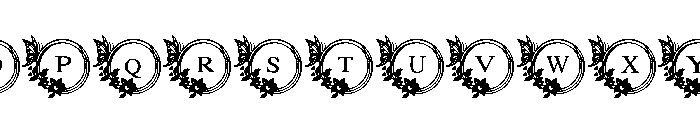 Love floral Butterfly Font LOWERCASE