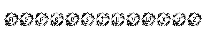 LoveChristmasRegular Font LOWERCASE