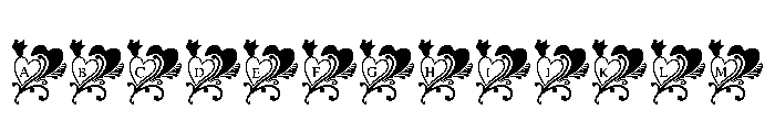 Lovebirds Heart Doodle FONT