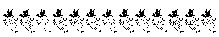 Lovebirds Wedding Doodle Font UPPERCASE