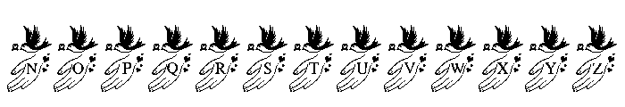 Lovebirds Wedding Doodle Font LOWERCASE