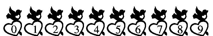 Lovebound Doves Font OTHER CHARS