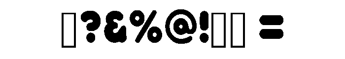 Loved Chuncky Regular Font OTHER CHARS