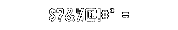 Loved Outline Regular Font OTHER CHARS