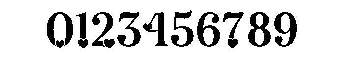 Loveheart Serif Font OTHER CHARS