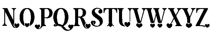 Loveheart Serif Font UPPERCASE