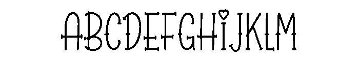 Loveloop Font UPPERCASE