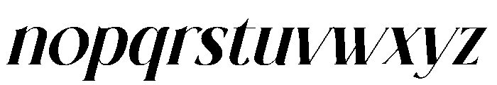 Lovely Amelia Italic Font LOWERCASE