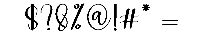 Lovely Autography Font OTHER CHARS
