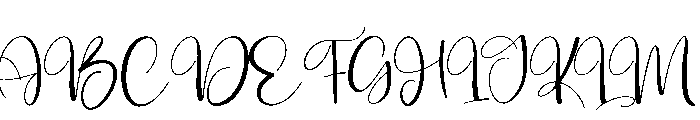 Lovely Autography Font UPPERCASE