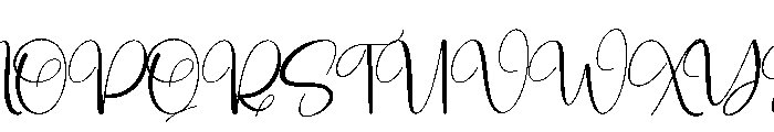 Lovely Autography Font UPPERCASE