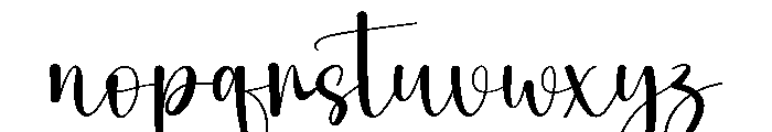 Lovely Autography Font LOWERCASE