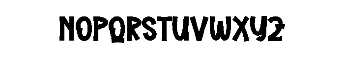 Lovely Background Font UPPERCASE