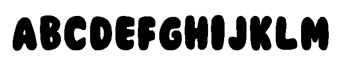 Lovely Bubble Regular Font UPPERCASE