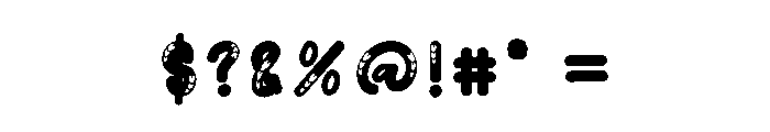 Lovely Bubble Font OTHER CHARS