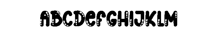 Lovely Bubble Font UPPERCASE