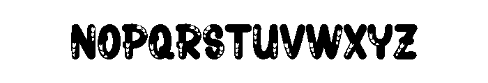 Lovely Bubble Font UPPERCASE