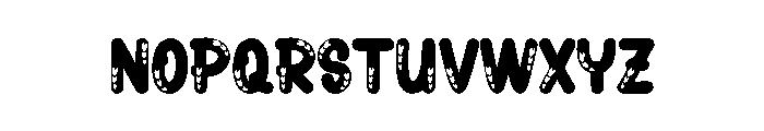Lovely Bubble Font LOWERCASE
