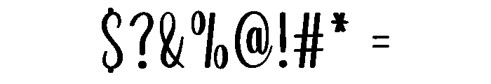 Lovely Calligraphy Font OTHER CHARS