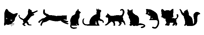 Lovely Cat Set Font OTHER CHARS