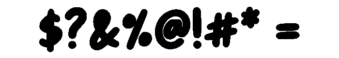 Lovely Days Bold Font OTHER CHARS