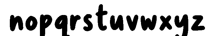 Lovely Days Bold Font LOWERCASE