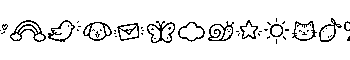 Lovely Days Extra Font UPPERCASE