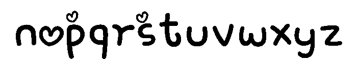 Lovely Days Font Font LOWERCASE