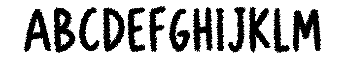 Lovely Days Rough Font UPPERCASE