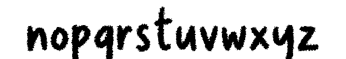 Lovely Days Rough Font LOWERCASE