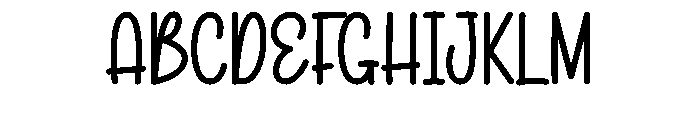 Lovely Dinner Font UPPERCASE