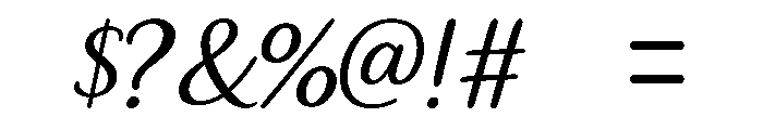 Lovely Hand Script Font OTHER CHARS