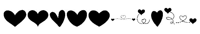 Lovely Heart Icons Font OTHER CHARS