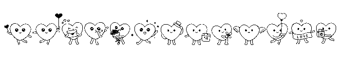 Lovely Heart Icons FONT