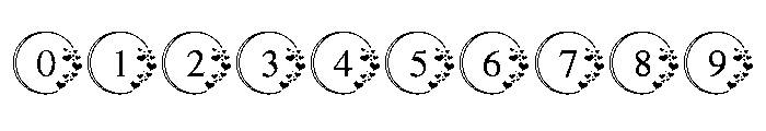 Lovely Heart Rings Font OTHER CHARS