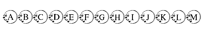Lovely Heart Rings Font UPPERCASE