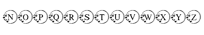 Lovely Heart Rings Font UPPERCASE