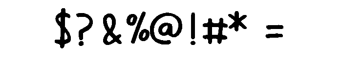 Lovely Marker Regular Font OTHER CHARS