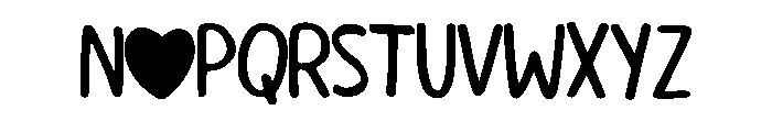 Lovely Marker Regular Font UPPERCASE