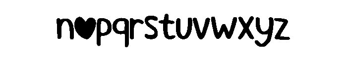 Lovely Marker Regular Font LOWERCASE