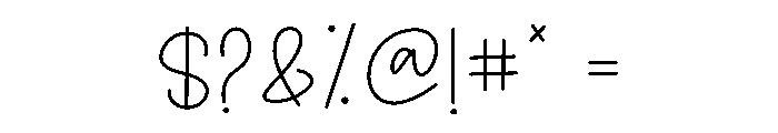 Lovely Mood Font OTHER CHARS