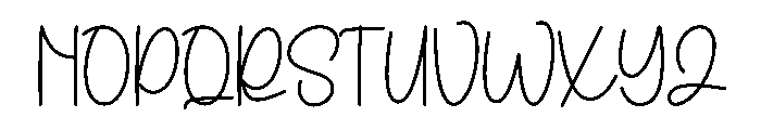 Lovely Mood Font LOWERCASE