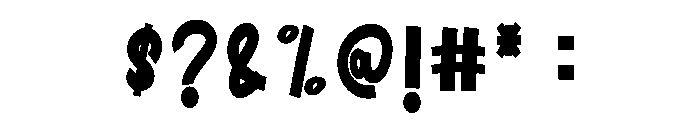 Lovely Poppy Font OTHER CHARS