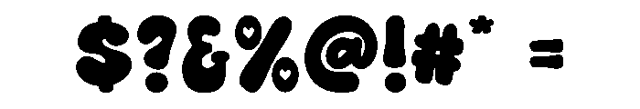 Lovely Sunday Regular Font OTHER CHARS