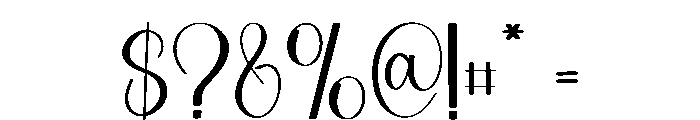 Lovely Together Font OTHER CHARS