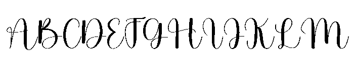 Lovely Together Font UPPERCASE