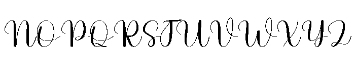 Lovely Together Font UPPERCASE