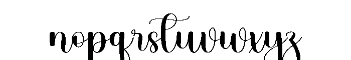Lovely Together Font LOWERCASE