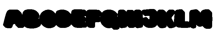 Lovely Tonight Extrude Regular Font UPPERCASE