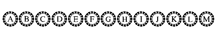 Lovely Valentines Frame Font UPPERCASE